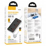 Сетевой фильтр Hoco AC8A Storm, 3USB+3BIT+USB-C, 2500W, DC 30W