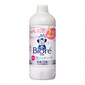 KAO "Biore U Foam" Мыло - пенка для рук с фруктовым ароматом, сменная бутылка с крышкой, 430мл