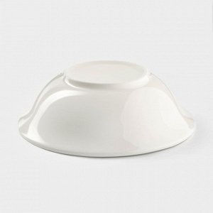 Тарелка глубокая Доляна White Label, 500 мл, d=17.5 см, фарфор, белая