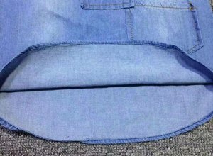 Удлиненная джинсовая рубашка для девочки