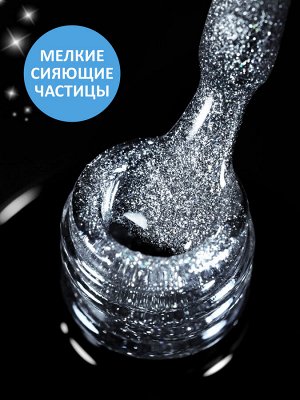 Гель-лак кошачий глаз светоотражащий (Gel polish SPACE CAT FLASH) #36, 8 ml