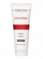 Крем матирующий защитный SPF15 / Comodex Mattify &amp; Protect Cream 75 мл, CHRISTINA
