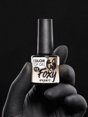 Цветной топ без липкого слоя (COLOR TOP GEL) #12, 8 ml