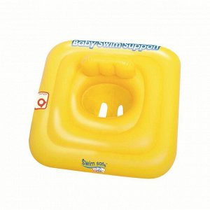 Плотик для плавания Swim Safe, c сиденьем и спинкой, трёхкамерный, ступень A Bestway