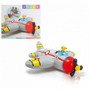 Надувная игрушка для плавания «Самолет», 132х130 см, от 3-лет, цвета МИКС 57537 INTEX