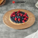 Блюдо сервировочное 20см, шпон ясеня