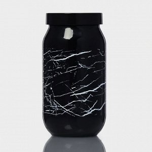 Банка стеклянная для сыпучих продуктов «Марбл», 1 л