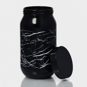 Банка стеклянная для сыпучих продуктов «Марбл», 1 л