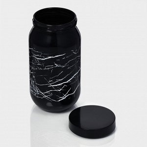 Банка стеклянная для сыпучих продуктов «Марбл», 1 л