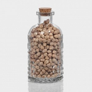 Банка для сыпучих продуктов Доляна «Парфе. Династия», 250 мл, 6.5*13 см, с пробковой крышкой, стекло, прозрачная