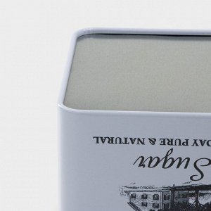 Банка для сахара «Дом и поле», 1,1 л, 12*10 см, цвет белый