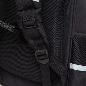 Ранец школьный формованный GRIZZLY с анатомической спинкой на ножках, для девочки