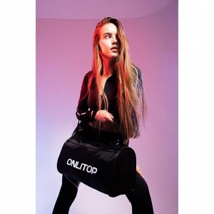 Сумка спортивная Onlitop на молнии, наружный карман, чёрная