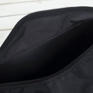 Сумка спортивная Onlitop на молнии, наружный карман, чёрная