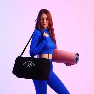 Сумка спортивная «Увидимся на корте», 40x24x21, отдел на молнии, черная