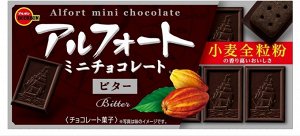 Печенье Алфорт Bourbon песочное шоколадное покрытое горьким шоколадом 55гр