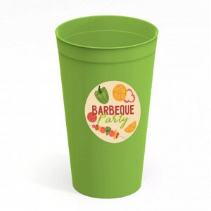 Стакан, 400 мл, пластик, BBQ party