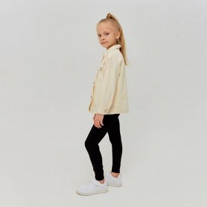 Рубашка для девочки MINAKU: Casual collection KIDS, бежевая, рост