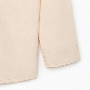 Рубашка для девочки MINAKU: Casual collection KIDS, бежевая, рост