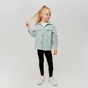 Рубашка для девочки MINAKU: Casual collection KIDS, цвет мятный, рост
