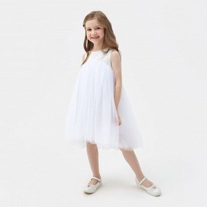 Платье нарядное детское MINAKU: PartyDress цвет белый.