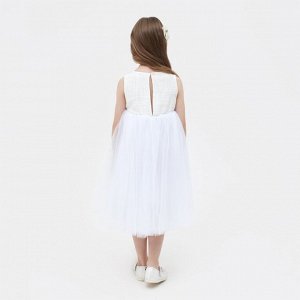 Платье нарядное детское MINAKU: PartyDress цвет белый.