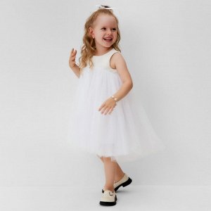 Платье нарядное детское MINAKU: PartyDress цвет белый.