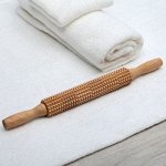 Массажер дерево для спины Скалка с шипами МА9002