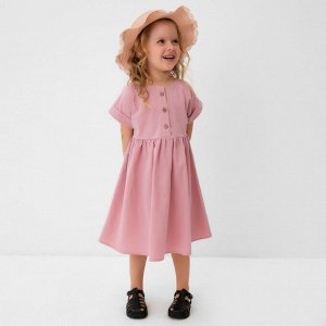 Платье для девочки MINAKU: Cotton Collection, сиреневое, рост