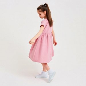 Платье для девочки MINAKU: Cotton Collection, сиреневое, рост