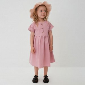 Платье для девочки MINAKU: Cotton Collection, сиреневое, рост