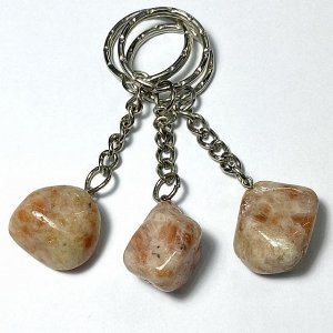 Брелок Солнечный камень (Индия) галтовка 2,5-3 см