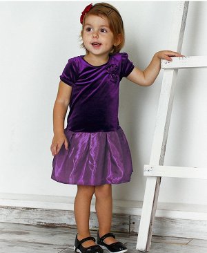 Фиолетовое нарядное платье для девочки 76172-ДН15
