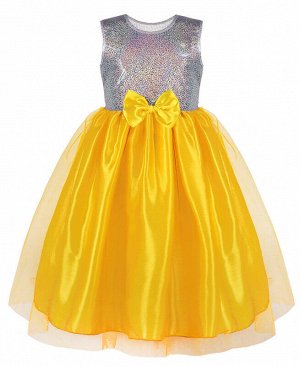 82511-ДН18, Нарядное жёлтое платье для девочки 82511-ДН18