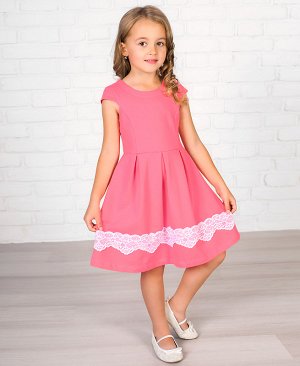 Розовое платье для девочки 81068-ДО18
