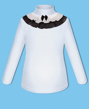 Школьная белая блузка для девочки 72814-ДШ19