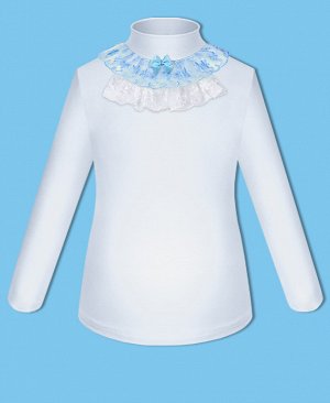 Белая школьная блузка для девочки 82812-ДШ18