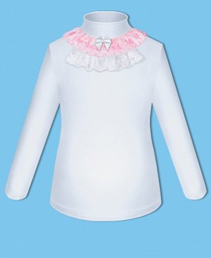 Белая школьная блузка для девочки 82811-ДН18