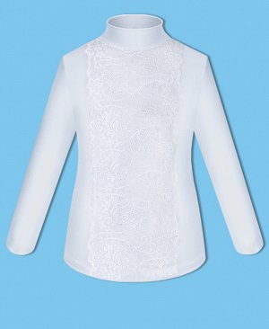 Белая школьная блузка для девочки 82711-ДШ19