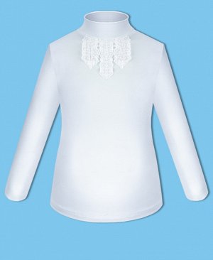 Белая школьная блузка для девочки 82531-ДШ19