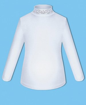 Белая школьная блузка для девочки 74504-ДШ18