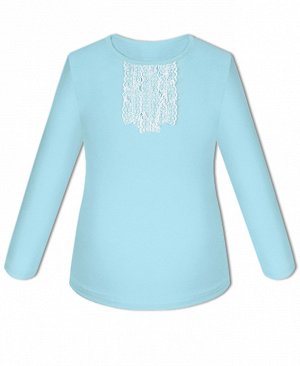 Голубая школьная блузка для девочки 78784-ДШ18