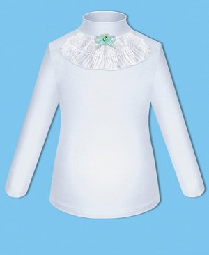 Школьная белая блузка для девочки 78841-ДШ18