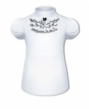 Белая школьная блузка для девочки 79571-ДШ18