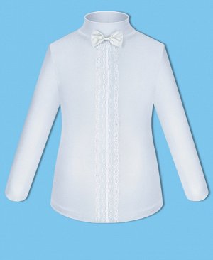Белая  школьная блузка для девочки 72791-ДШ18