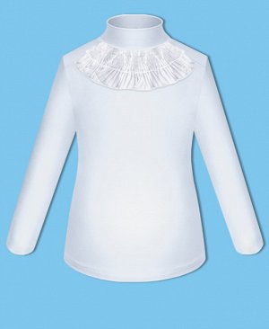 Школьная белая блузка для девочки 7884-ДШ17