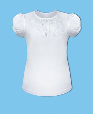 Школьная белая блузка для девочки 7872-ДШ18