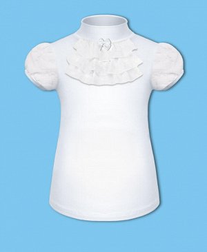 Белая школьная блузка для девочки 7871-ДШ18