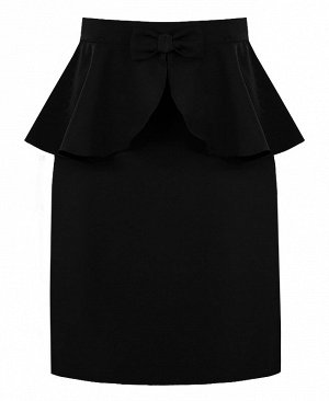 Чёрная школьная юбка для девочки 82381-ДШ18