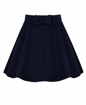 Синяя школьная юбка для девочки 79062-ДШ19